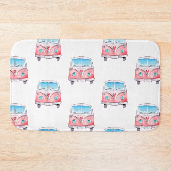 Item preview, Pink watercolor mini van - travel sticker  designed and sold by KIKAIA  The Label.