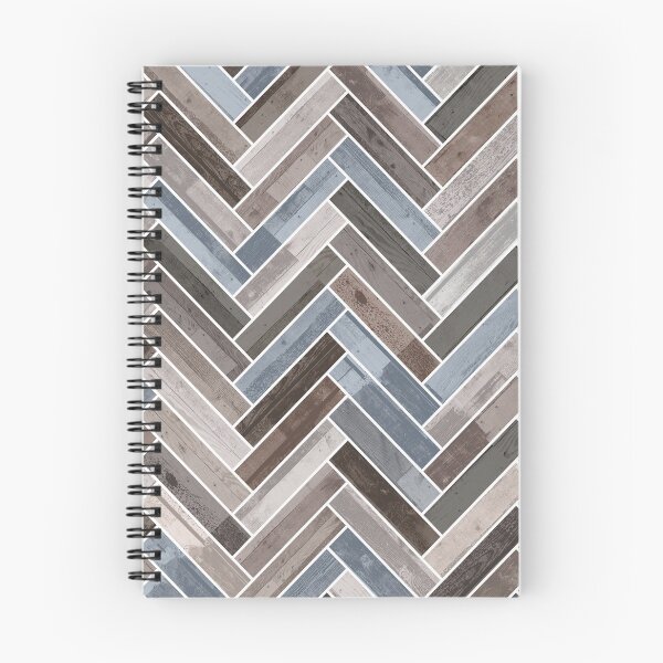 Item preview, Herringbone Pattern in Blue Brown Grey designed and sold by Jared Davies.