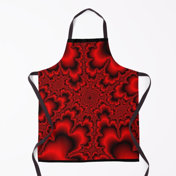 Item preview, Red Chaotic Fractal Spikes surrounded by Red Metallic Foil Design designed and sold by magnetite360.