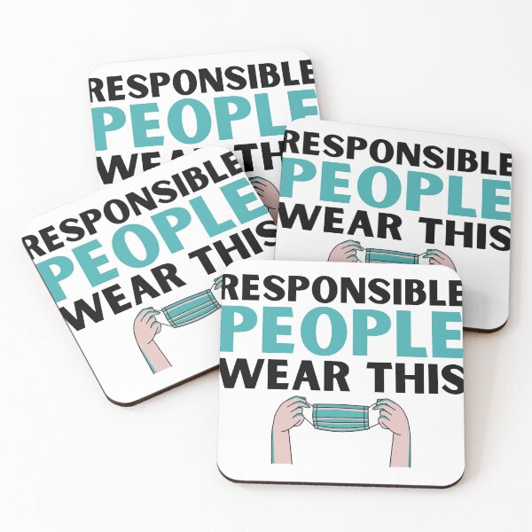 Item preview, Responsible People Wear Mask designed and sold by rossdave.