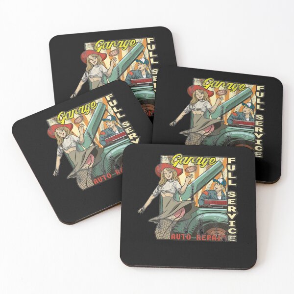 Item preview, Mechanic Garage Lovely Woman Auto Repair grunge designed and sold by FalkDania.