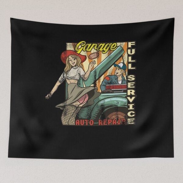 Item preview, Mechanic Garage Lovely Woman Auto Repair grunge designed and sold by FalkDania.