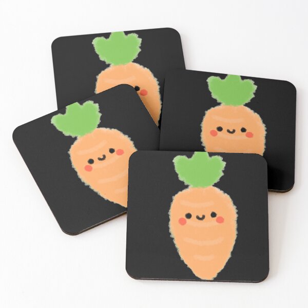 Item preview, Kawaii orange carrot smiling Doodle designed and sold by GLwithUs.