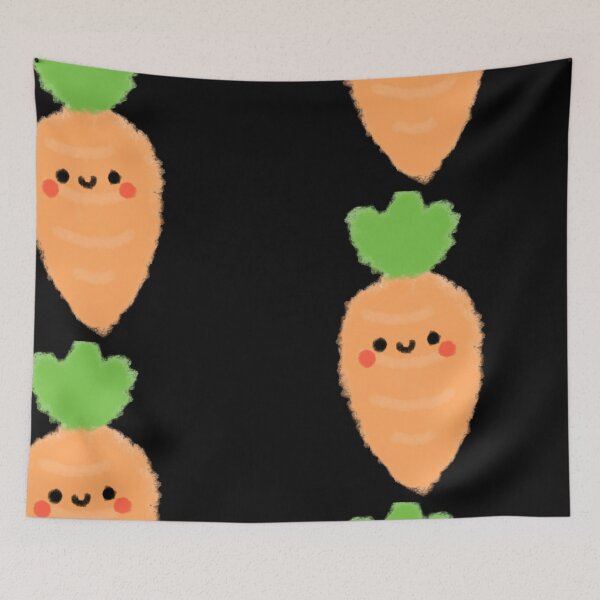 Item preview, Kawaii orange carrot smiling Doodle designed and sold by GLwithUs.