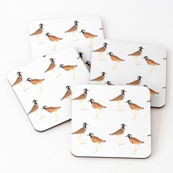 Item preview, Birds Red Walted Lapwing Stickers and Masks  designed and sold by blueocan.