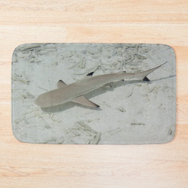Item preview, shark near the beach designed and sold by BelleundBeau.