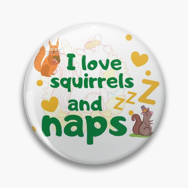 Artikelvorschau, Ich liebe Eichhörnchen und Nickerchen -Funny Squirrel Lover Design- entworfen und verkauft von Red-ElYoubi.