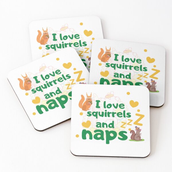 Item preview, I Love Squirrels And Naps -Funny Squirrel Lover Design- designed and sold by Red-ElYoubi.