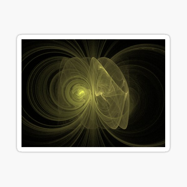 abstract yellow thing Sticker