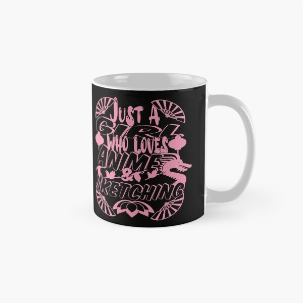Item preview, Just a girl who loves anime and sketching monochrome pink designed and sold by steven8899.