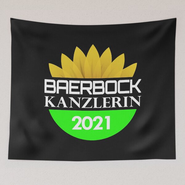 Item preview, Baerbock Grüne Kanzlerin 2021 Bundeskanzlerin Bundestagswahl Blume designed and sold by TheAplus.