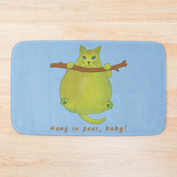 Item preview, Funny Pear Cat Cartoon– Hang in Pear Pun designed and sold by Crystal Raymond.