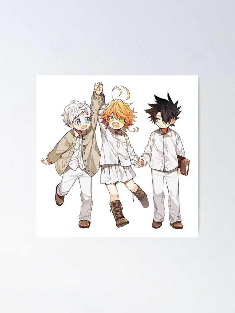 The Promised Neverland Cute Norman Fanart Classic Poster and Stickers |  Greeting Card