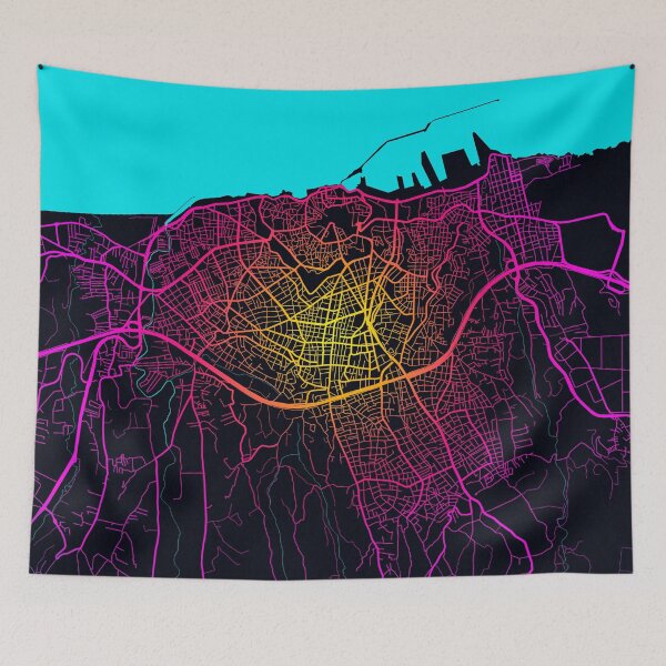 Item preview, Heraklion City Map of Greece - Neon designed and sold by deMAP.