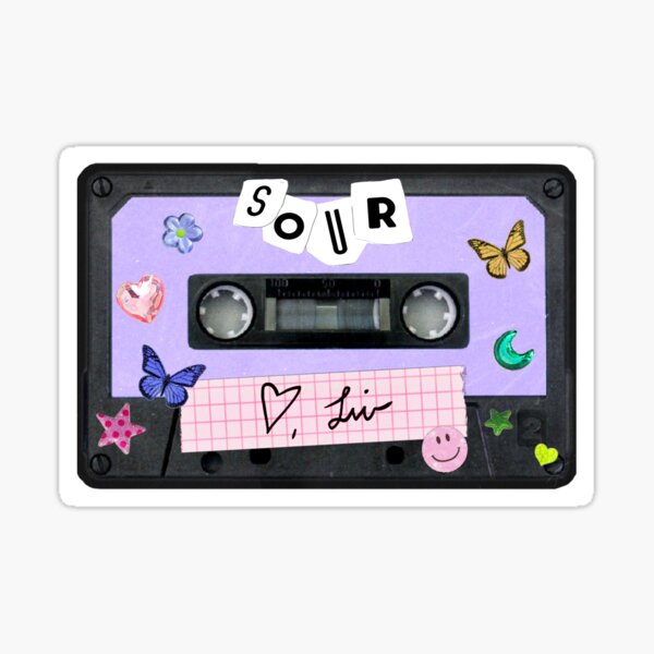 Olivia Rodrigo Sour Cassette Sticker