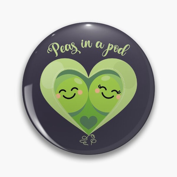 Item preview, Peas in a Pod (Heart) Navy designed and sold by VicEllisArt.