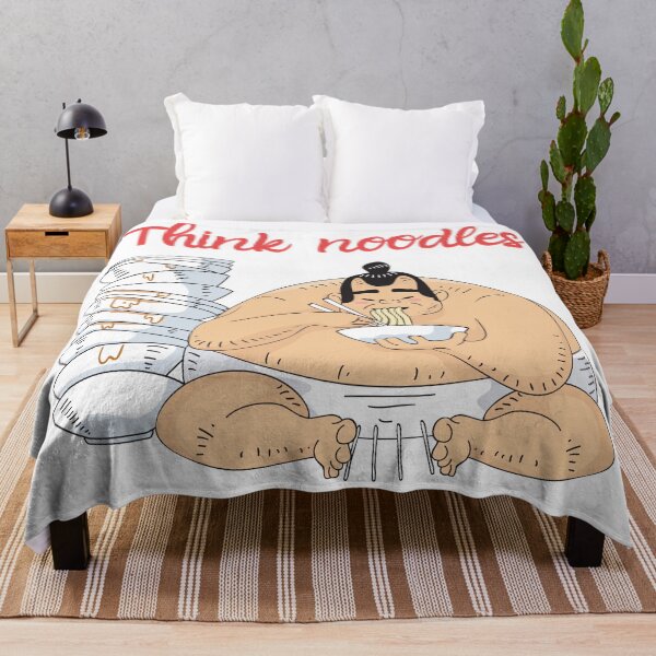 Item preview, Sumo eating noodles, think noodles designed and sold by Yellowsprint.