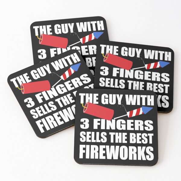 Item preview, 4th Of July Firework Guy With 3 Fingers designed and sold by Shirt Happenz.