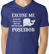 sea life poseidon Funny Men's V-Neck T-Shirt