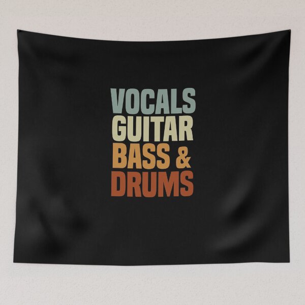 Item preview, vocals guitar bass drums designed and sold by blankshirt.