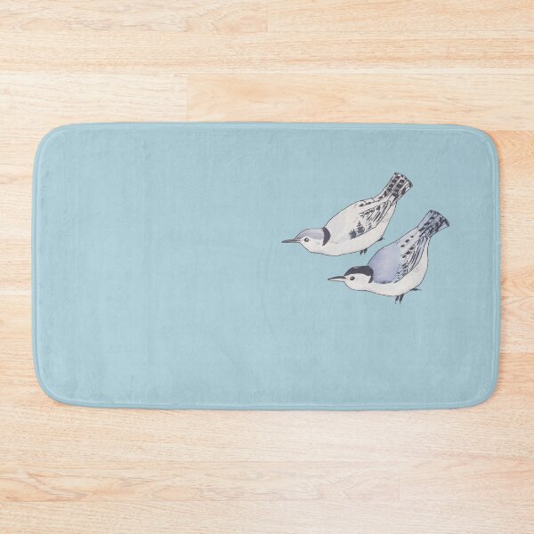 Item preview, White Breasted Nuthatch bird species art designed and sold by TheWaterBirds.