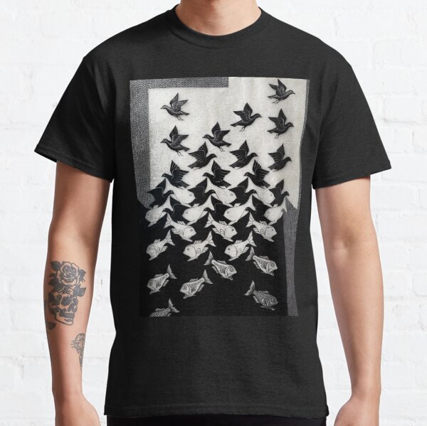 Sky and Water II, by M.C. Escher Classic T-Shirt
