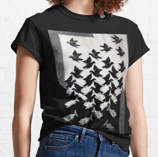 Sky and Water II, by M.C. Escher Classic T-Shirt