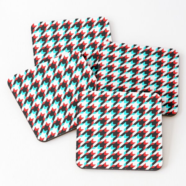 Item preview, houndstooth straight rgb glitch designed and sold by frauenbrauen.