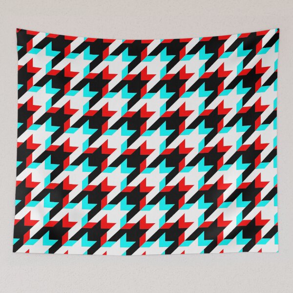Item preview, houndstooth straight rgb glitch designed and sold by frauenbrauen.