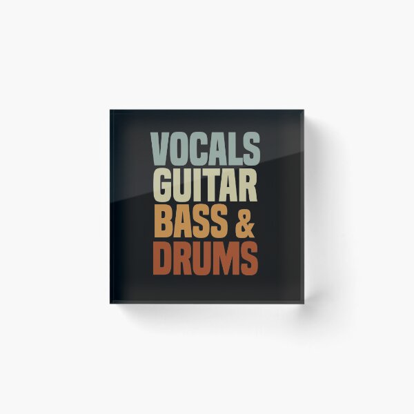 Item preview, vocals guitar bass drums designed and sold by blankshirt.