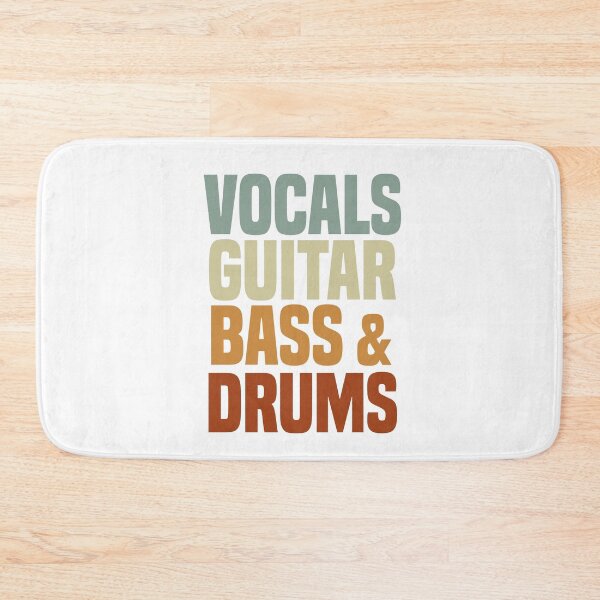 Item preview, vocals guitar bass drums designed and sold by blankshirt.