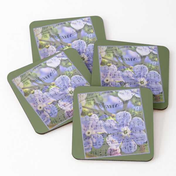Item preview, Sing a song about forget-me-not - sheet music - photo collage designed and sold by kikidu21.