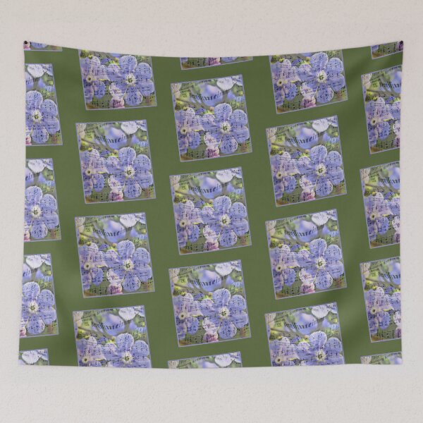 Item preview, Sing a song about forget-me-not - sheet music - photo collage designed and sold by kikidu21.