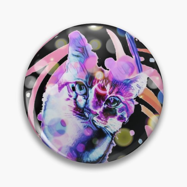 Item preview, Psychedelic trippy cat  designed and sold by Cyberomiz.