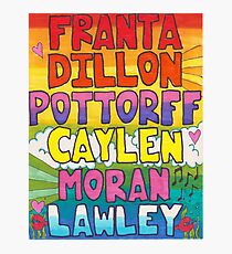 O2L 6/6 FOREVER HAND DRAWN NAMES Photographic Print