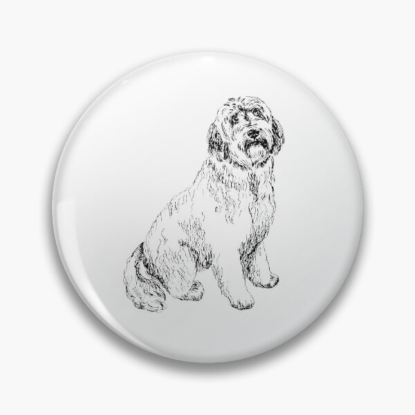 Item preview, portrait of labradoodle  designed and sold by VicaVeresk.