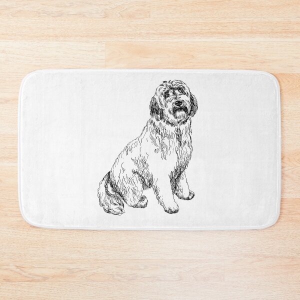 Item preview, portrait of labradoodle  designed and sold by VicaVeresk.