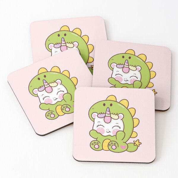 Item preview, Unicorn and Dinosaur designed and sold by ParadiseNara.