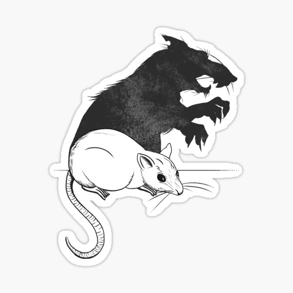 The Strange Case of Dr. Mouse and Mr. Rat Sticker