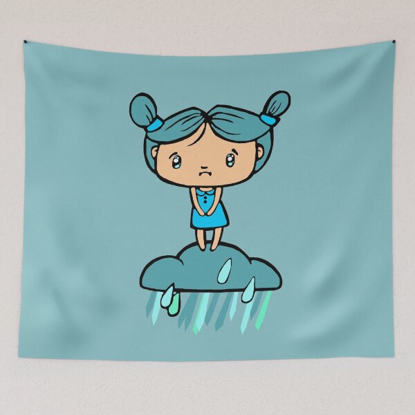 Item preview, Rainy Day Girl designed and sold by sandpiperstudio.