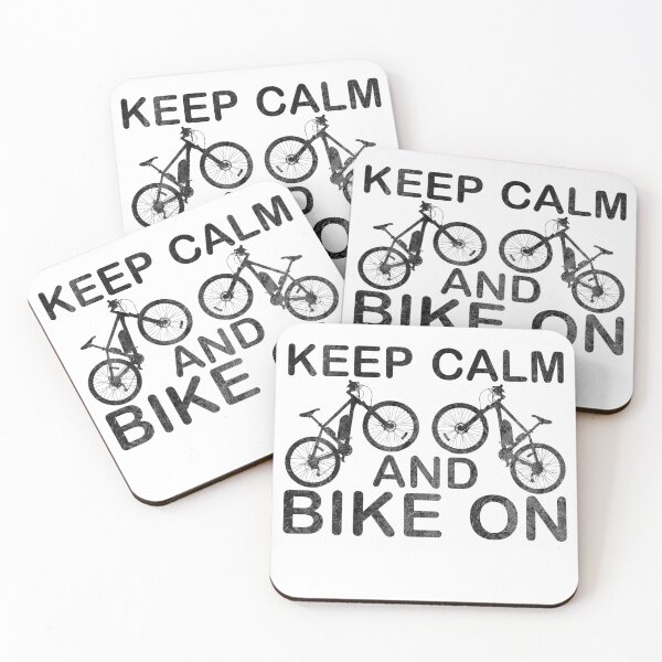 Item preview, Keep Calm and Bike On Bicycle Hobby Cyclists designed and sold by DerNerd.
