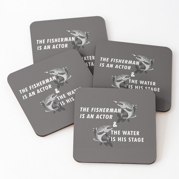 Item preview, The fisherman is an actor and the water is his stage designed and sold by Dingy Designs.