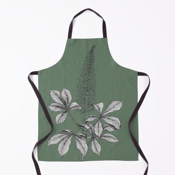 Item preview, floral art print, illustrated plant: bottlebrush buckeye "Aesculus parviflora" designed and sold by TrueType.