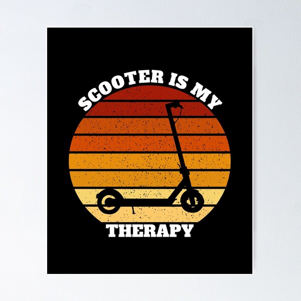 Item preview, Funny Scooter E-Scooter Is My Therapy designed and sold by Salvadax.