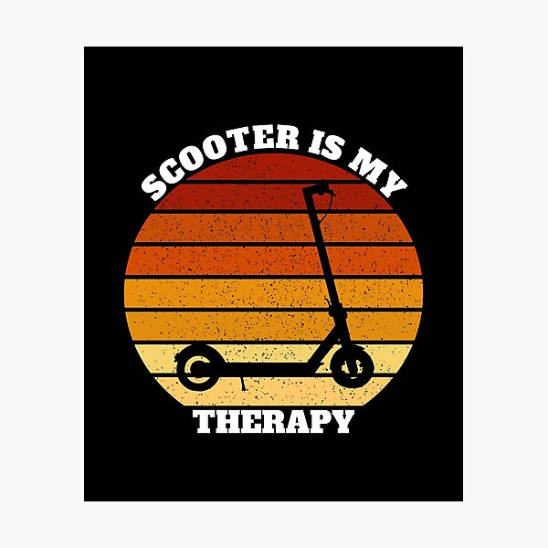 Item preview, Funny Scooter E-Scooter Is My Therapy designed and sold by Salvadax.