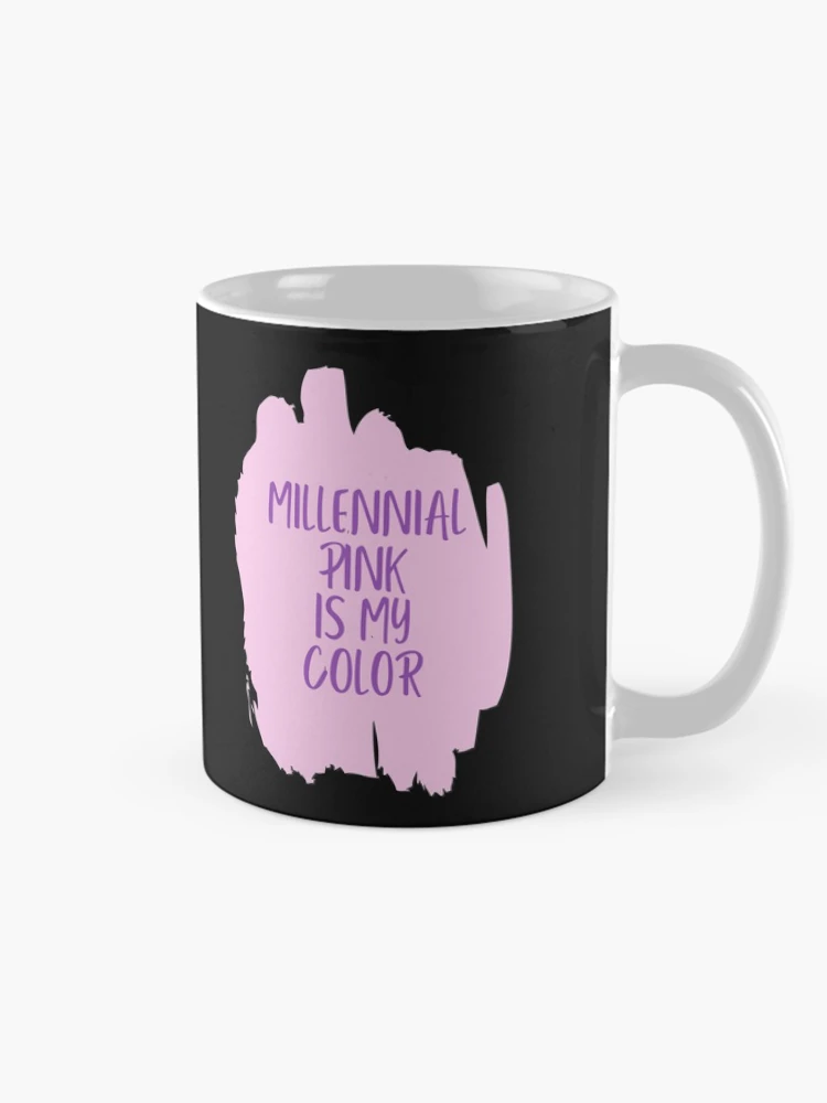 Thumbnail 3 of 6, Coffee Mug, Millennial Pink Is My Color  designed and sold by DesignsofNote.