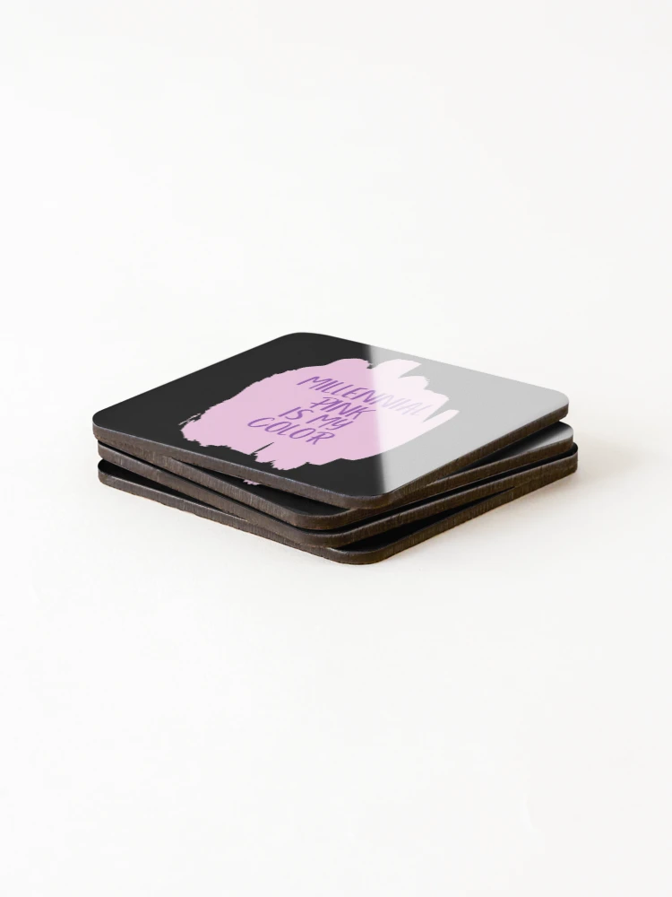 Thumbnail 4 of 5, Coasters (Set of 4), Millennial Pink Is My Color designed and sold by DesignsofNote.