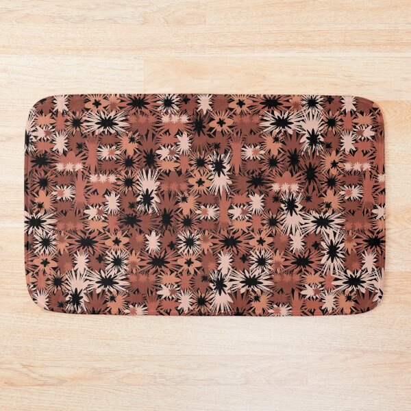 Item preview, Geometric, Pattern, Shapes, Lines, Modern,  Abstract, Art, Efflorescent- Terracotta on Black designed and sold by LucidLounger.