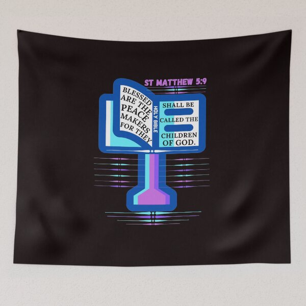 Item preview, St Matthew 5:9 Blessed are the peacemakers//children of God designed and sold by Mammanation.