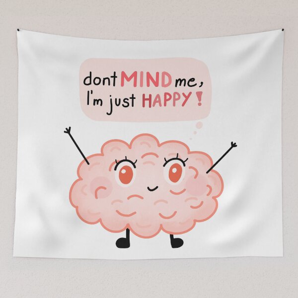 Item preview,  Kawaii Happy Brain designed and sold by monsoonegy.